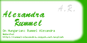 alexandra rummel business card